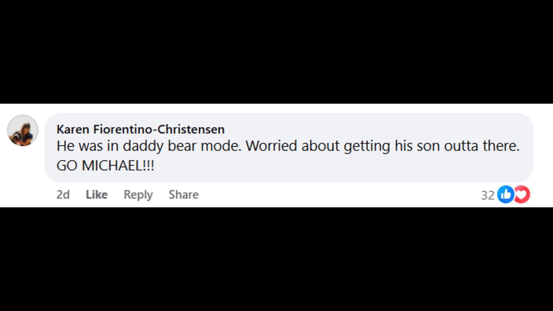 A post made by a fan, praising Michael's attitude (Image via Facebook/General Hospital Fans - Official)